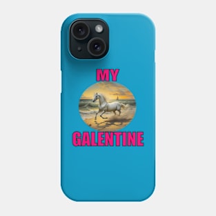 My galentine black horse Phone Case