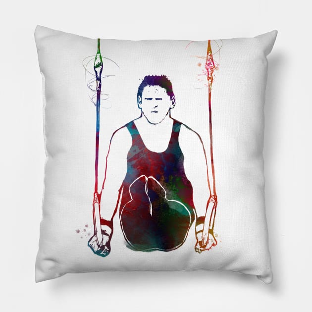 Gymnastics #gymnastics #sport Pillow by JBJart