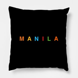 MANILA RAINBOW LETTERS Pillow