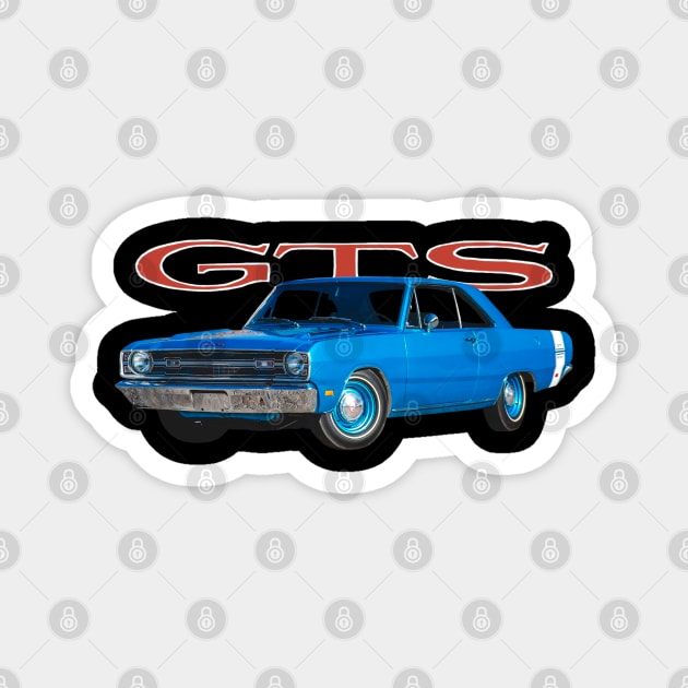 1969 Dart GTS on front and back Magnet by Permages LLC