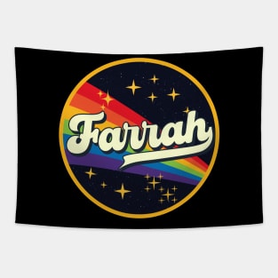 Farrah // Rainbow In Space Vintage Style Tapestry