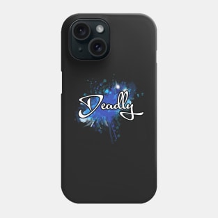 Deadly graffiti blue Phone Case