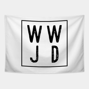 WWJD Square Tapestry