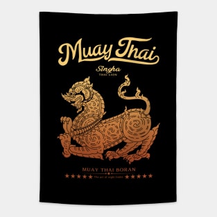 Muay Thai Tattoo Singha The Lion Tapestry