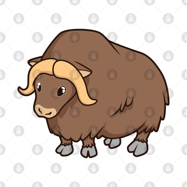 Kawaii Musk-Ox by Modern Medieval Design