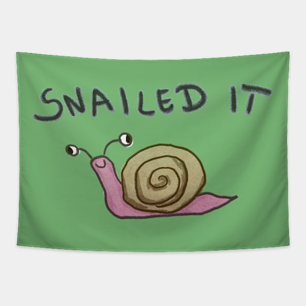 Snailed it Tapestry by vixfx