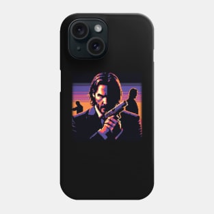 Pixel John Wick Retro San Phone Case