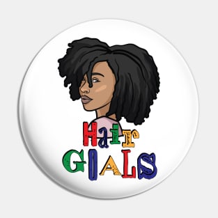 Natural Hair Goals Pin