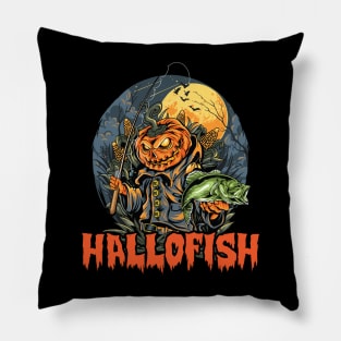 Fishing Pumpkin Halloween Custome Funny Ideas For Men Women Pillow