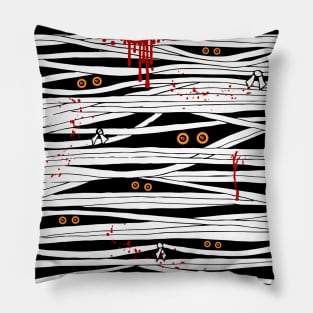 Halloween Mummy Bandages Creepy Eyes Pillow