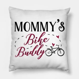 Bike Mom and Baby Matching T-shirts Gift Pillow