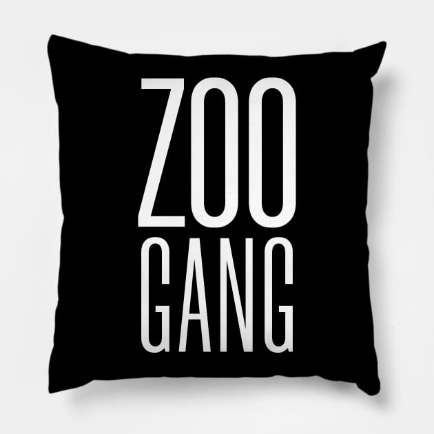 Zoo Gang Pillow by ezral