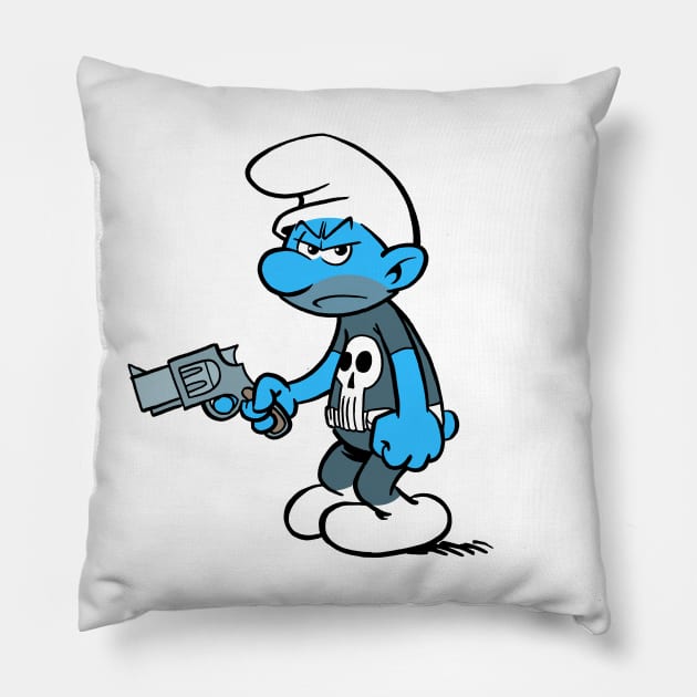 Punishing Smurf Pillow by ticulin