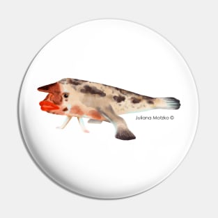 Redlipped Batfish Pin