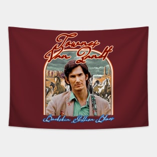 Townes Van Zandt Retro Buckskin Stallion Tapestry