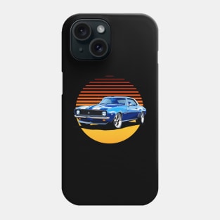 1967 Blue Camaro American Muscle Vintage Phone Case