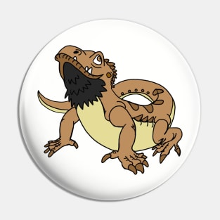 Cartoon Bearded Dragon Pin