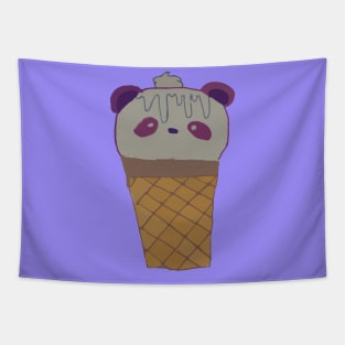 AriCorn88 Purple Panda Ice Cream Tapestry