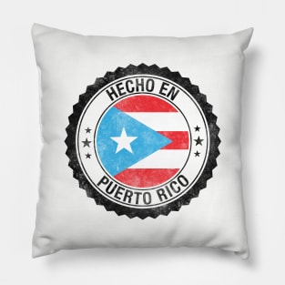 Made in Puerto Rico - Hecho en Puerto Rico Grunge Style Pillow