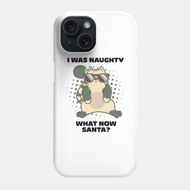 Sarcastic Naugthy Novelty Cat Gift for Snarky Sassy Teens Phone Case by TellingTales