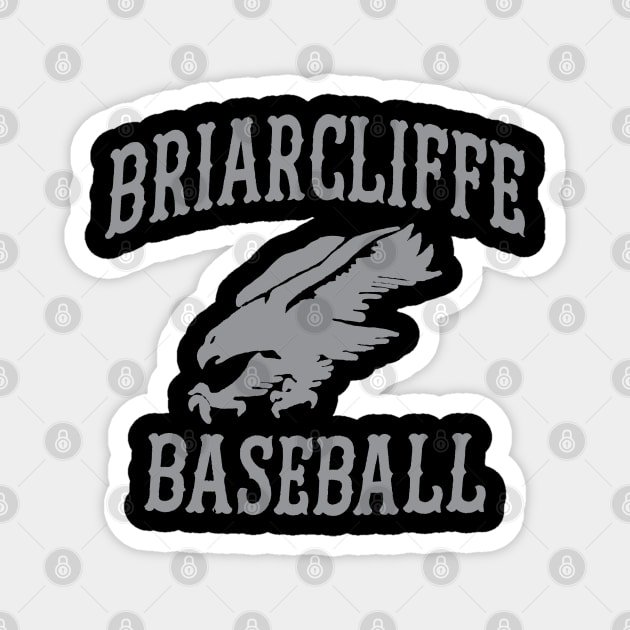 Briarcliffe Baseball Gray Grey Magnet by TBM Christopher