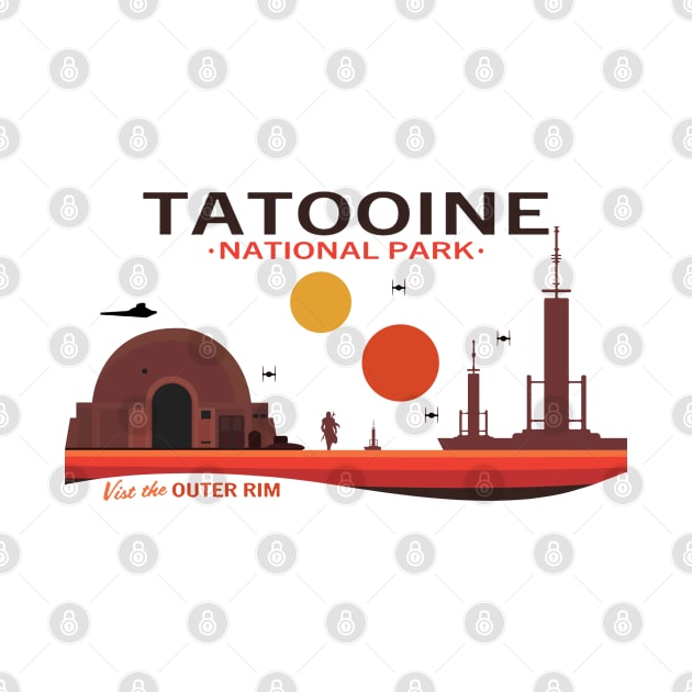 Visit Tatooine - National Park Retro by PARIS^NIGHT