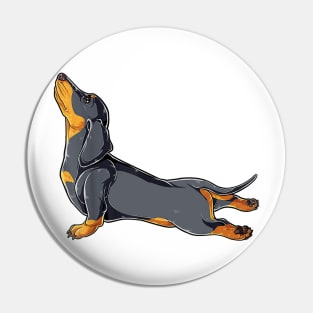 Dachshund Yoga Pose Pin