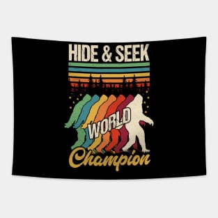 Hide and seek world champion Bigfoot Tapestry