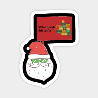 Cool Santa Wear Goggle's with Message Magnet