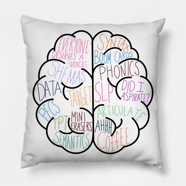 Speech Language Pathology Pillow by stickersbycare