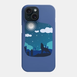 Wolf in the Night 2 Phone Case