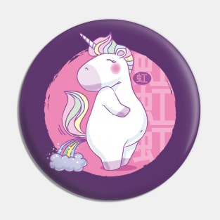 Unicorn Rainbow Fart Pin