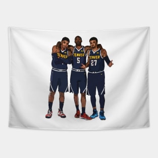 Denver Nuggets Trio Tapestry