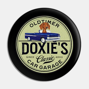 Dachshund Old Timers Classic Garage Pin