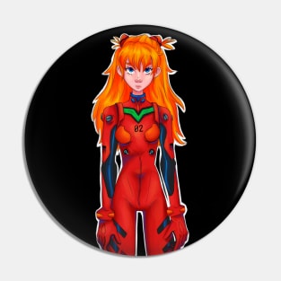 Asuka Langley (Neon Genesis Evangelion) Pin