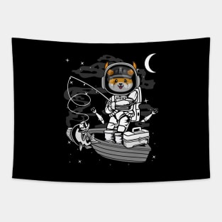 Astronaut Fishing Floki Inu Coin To The Moon Floki Army Crypto Token Cryptocurrency Blockchain Wallet Birthday Gift For Men Women Kids Tapestry