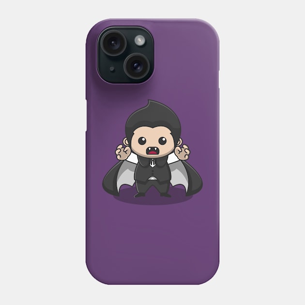 cute dracula Phone Case by fflat hds