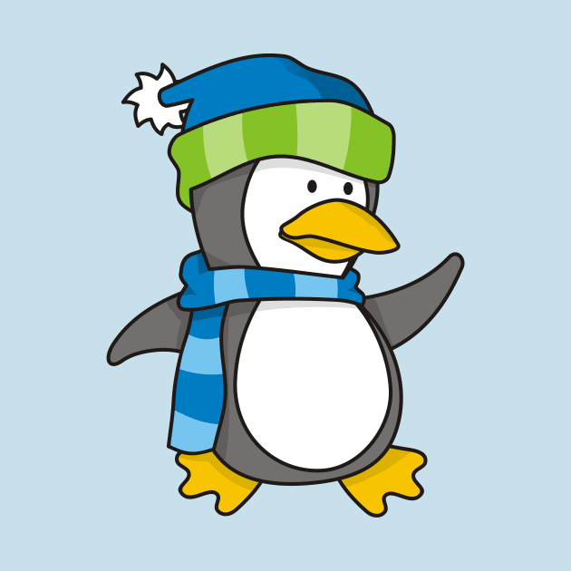 Little Penguin Walking on Snow by sifis