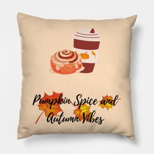 Hello Autumn Pumpkin Spice and Autumn Vibes Pillow