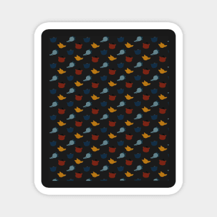 Night In The Woods Pattern Magnet