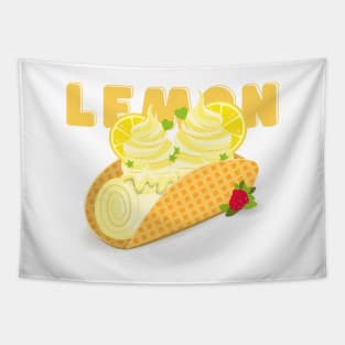 I love ice cream a waffle lot | Lemon Ice Cream Flavor | Ice Cream Lovers | Sundae Lovers | Sweet Summer Treat | Sweet Tooth Tapestry