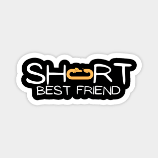 Short best friend with dachshund  dog Magnet