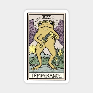 Temperance Toad Tarot Card Magnet