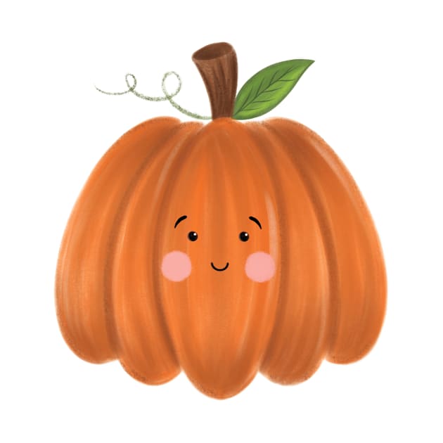 Cute Pumpkin by The Pretty Pink Studio