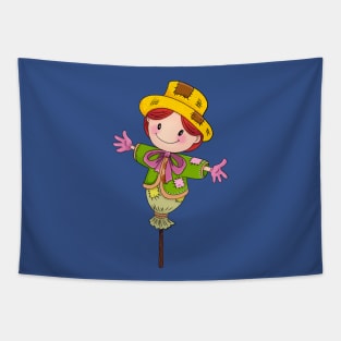 Cute Scarecrow Tapestry