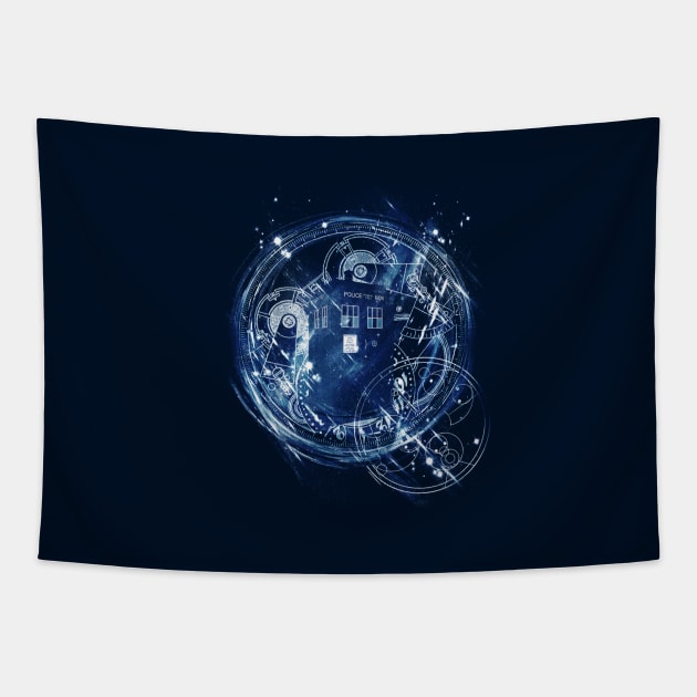 time vortex Tapestry by kharmazero