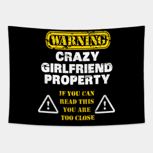 GIRLFRIEND: Crazy Girlfriend Property Tapestry