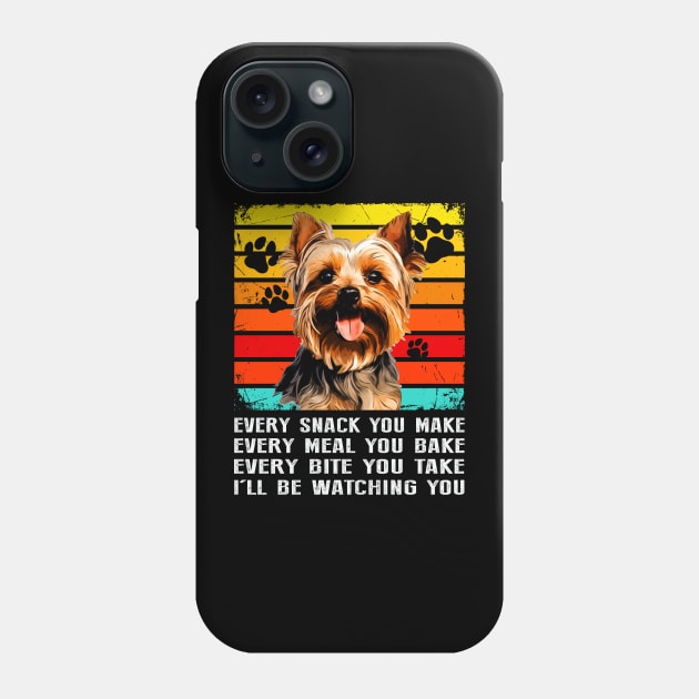 Posh Pups Trendy Tee Featuring the Sophistication of Yorkies Phone Case by Kleurplaten kind