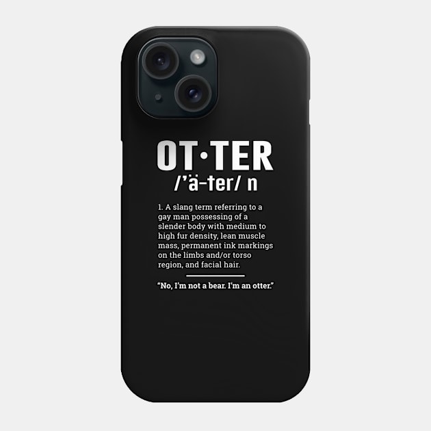 Funny otter text Phone Case by Imutobi