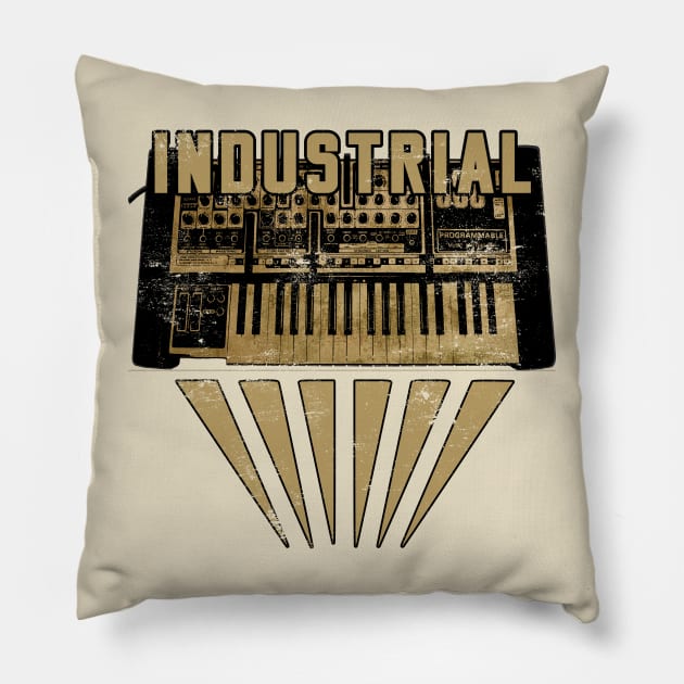 Industrial Synth Pillow by soillodge